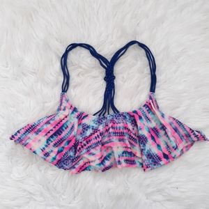 PINK VS Ruffle Bikini Top